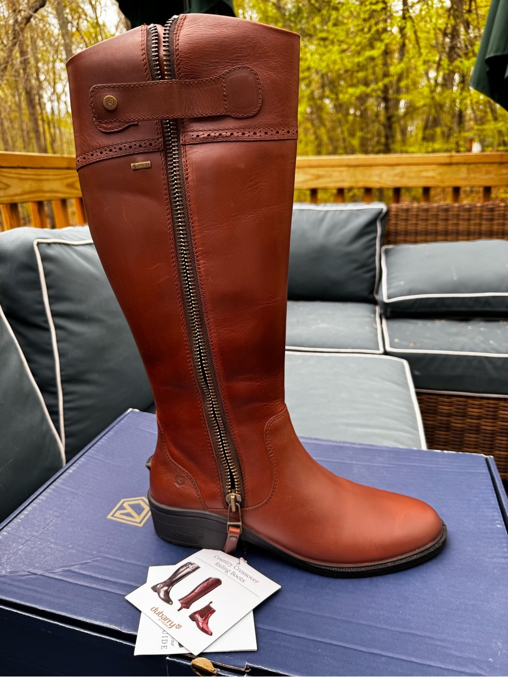Dubarry of Ireland Tall Riding Boots NWT EU42, Nutshell Brown